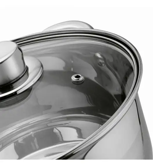 TADAR LUZON Garnek z pokrywką / 6 l / Ø 24 cm / stal nierdzewna, szkło 