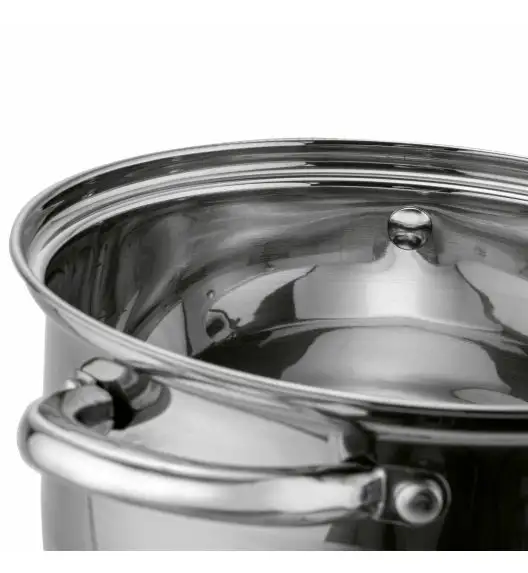 TADAR LUZON Garnek z pokrywką / 6 l / Ø 24 cm / stal nierdzewna, szkło 