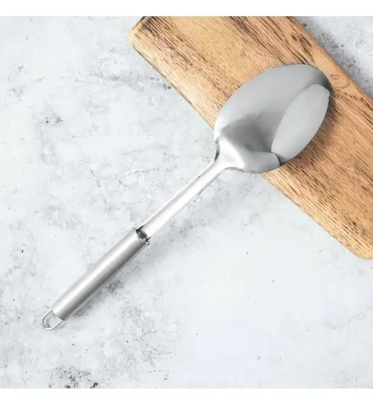 AMBITION IVY Łyżka kuchenna pełna / 32 cm / stal nierdzewna