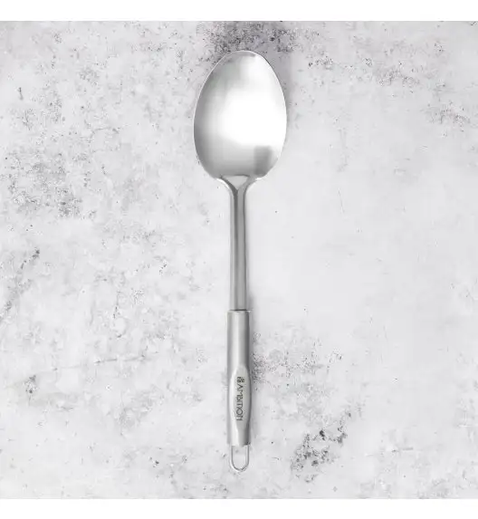 AMBITION IVY Łyżka kuchenna pełna / 32 cm / stal nierdzewna