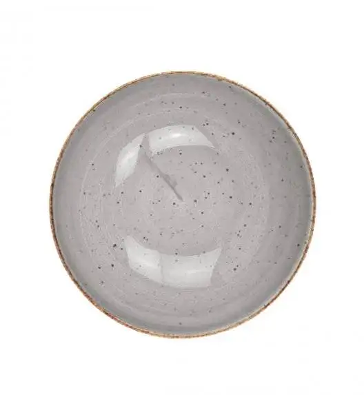 LUBIANA BOSS 6630Z Komplet talerzy głębokich 18 cm / 6os / 6 el / szary / porcelana ręcznie malowana