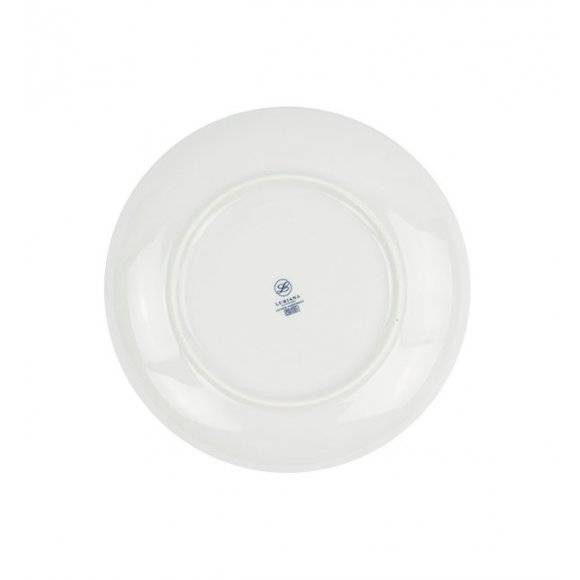 LUBIANA BOSS 6630Z Komplet talerzy obiadowych 27 cm / 6 os / 6 cm / szary / porcelana ręcznie malowana