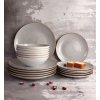 LUBIANA BOSS 6630Z Serwis obiadowy 18 el / 6 osób / szary / porcelana ręcznie malowana