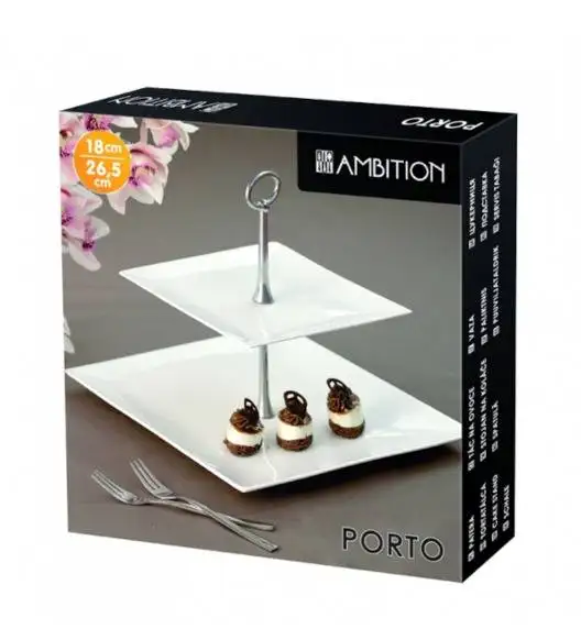 AMBITION PORTO Patera dwupoziomowa 26,5 x 26,5 cm 