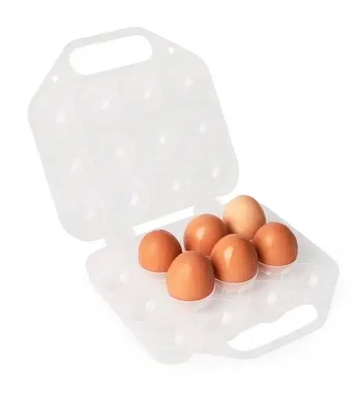 PLASTIC FORTE Pojemnik, wytłoczka na 12 jajek / transparentny