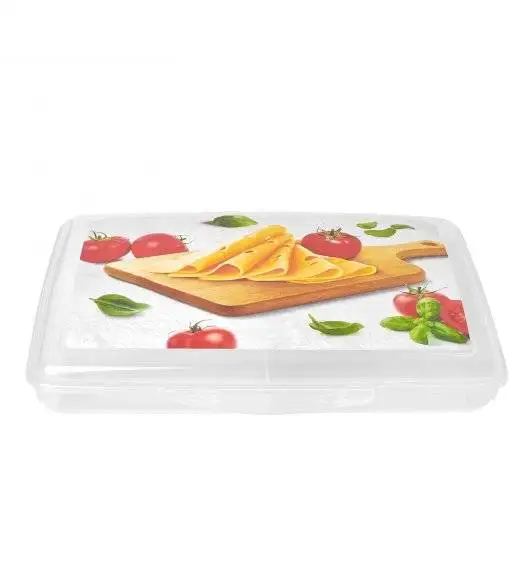 HEGA Pojemnik płaski z pokrywką na żywność / 17 x 24 cm / transparentny