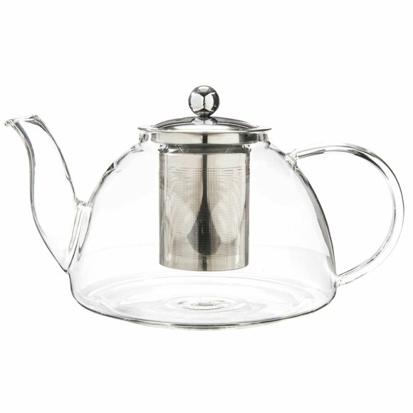 TADAR CARINA Dzbanek z zaparzaczem 1,2l / szkło + stal