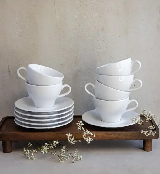 LUBIANA PAULA Komplet filiżanka 290 ml + spodek 17 cm / 6 os / 12 el 