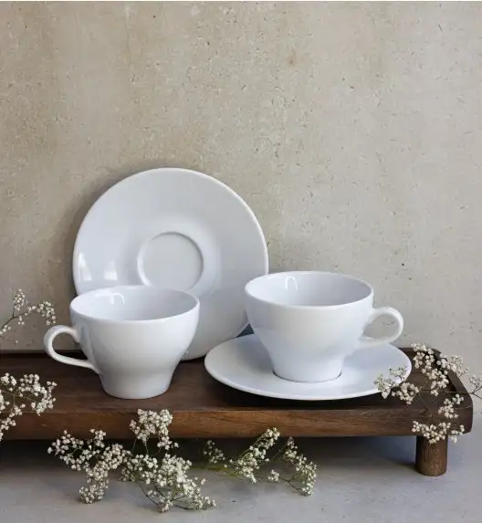LUBIANA PAULA Komplet filiżanka 290 ml + spodek 17 cm / 6 os / 12 el 