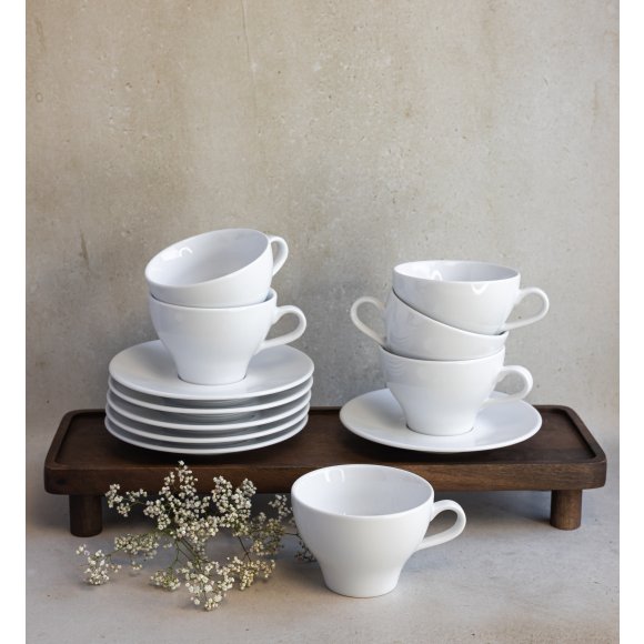 LUBIANA PAULA Komplet filiżanka 290 ml + spodek 17 cm / 12 os / 24 el 