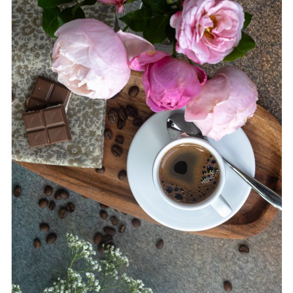 LUBIANA PAULA Komplet filiżanka do espresso 70 ml + spodek 12 cm / 6 os / 12 el / porcelana