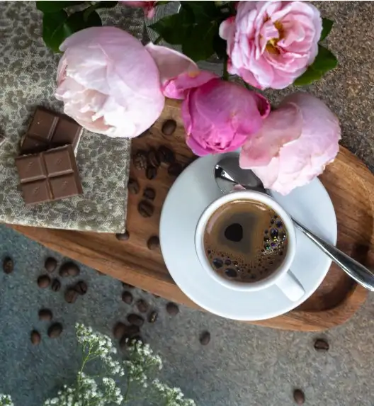 LUBIANA PAULA Komplet filiżanka do espresso 70 ml + spodek 12 cm / 12 os / 24 el 