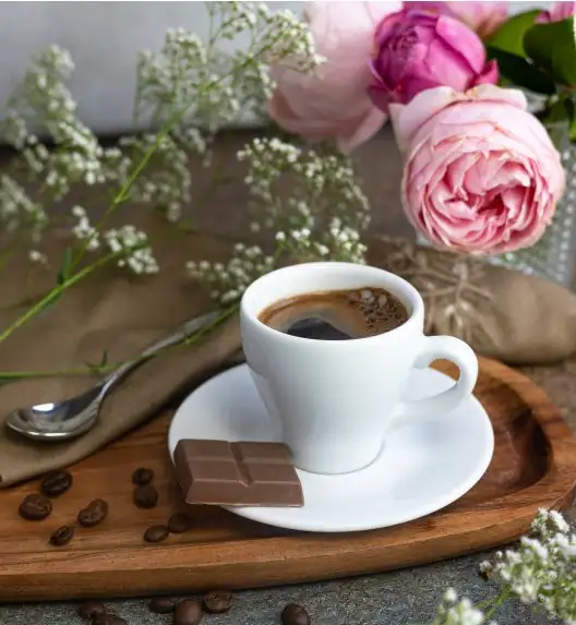 LUBIANA PAULA Komplet filiżanka do espresso 70 ml + spodek 12 cm / 12 os / 24 el 