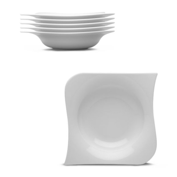 LUBIANA OPERA 6 x talerz głęboki 22 cm