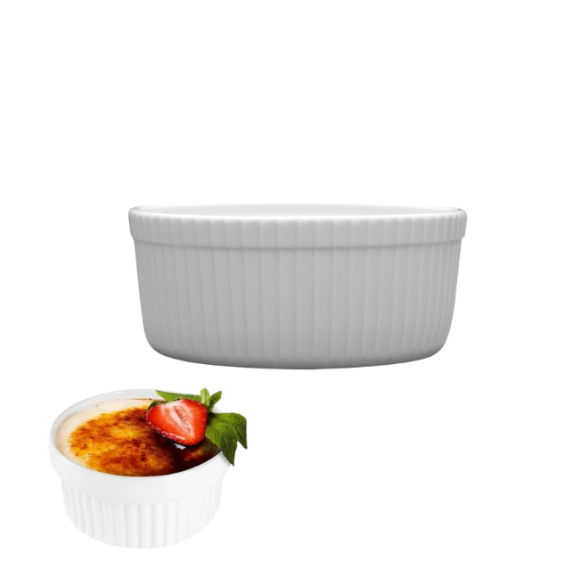 LUBIANA AMERYKA Czarka / salaterka z relifem ø 11,5 cm / porcelana