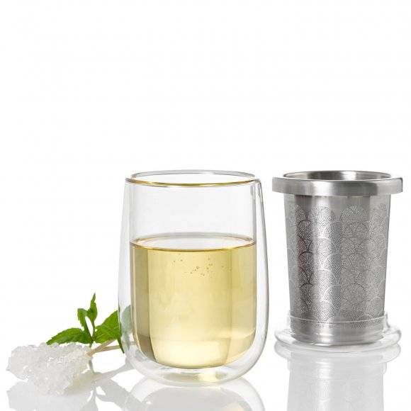 ADHOC FUSION GLASS Szklanka z filtrem do herbaty / szkło