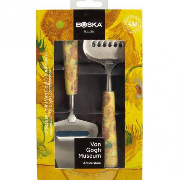 BOSKA Mini nóż do sera łopatka + tarka krótka Van Gogh 