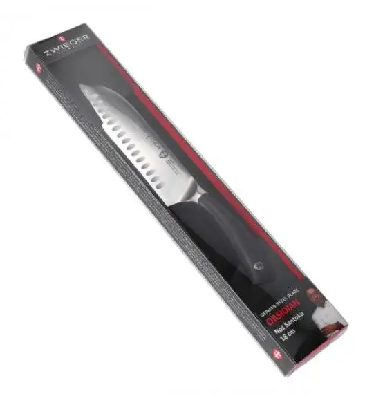 ZWIEGER OBSIDIAN Nóż Santoku 18 cm / niemiecka stal nierdzewna