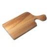 TADAR Akacjowa deska do krojenia / asymetryczny uchwyt / 39 x 18,5 x 2 cm