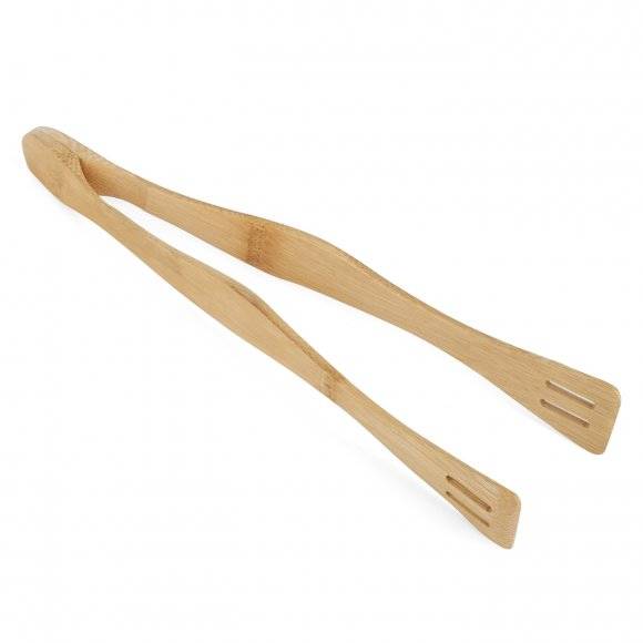 TADAR Bambusowe szczypce kuchenne 29,5 x 3,5 cm / ażurowe