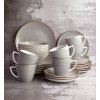 LUBIANA BOSS 6630Z Serwis obiadowo - kawowy 30 el / 6 osób / szary / porcelana ręcznie malowana