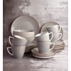 LUBIANA BOSS 6630Z Serwis obiadowo - kawowy 60 el / 12 osób / szary / porcelana ręcznie malowana