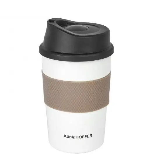 KonigHOFFER ELLIOT Kubek termiczny 330 ml  / biały / stal nierdzewna