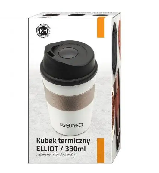 KonigHOFFER ELLIOT Kubek termiczny 330 ml  / biały / stal nierdzewna