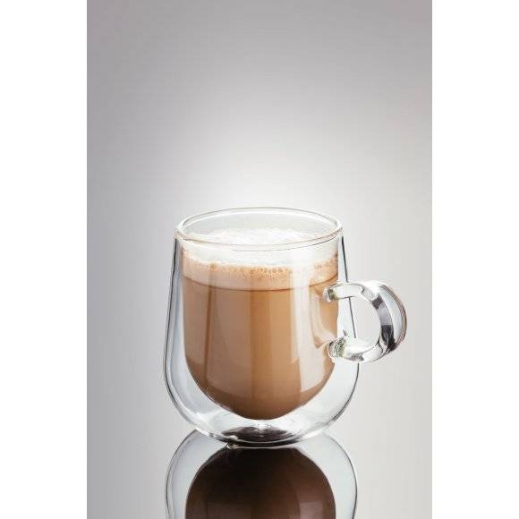 JUDGE Zestaw 2 filiżanek do latte o podwójnych ściankach / 275 ml / wysoka