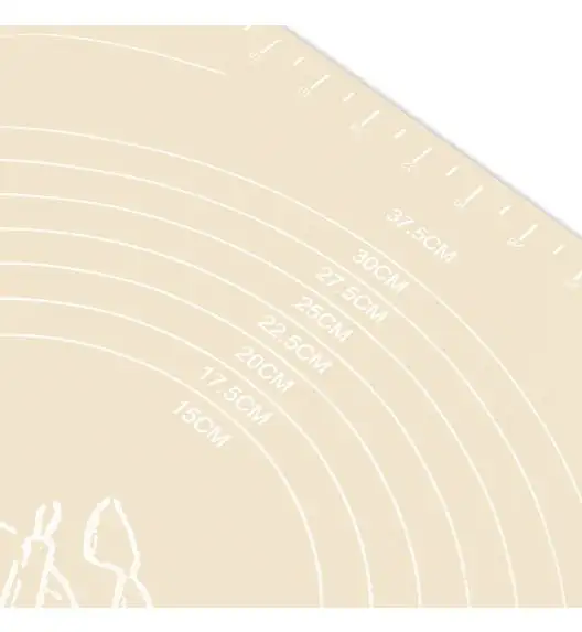 TADAR SILCO Stolnica / mata silikonowa 40 x 60 cm / silikon / beżowa