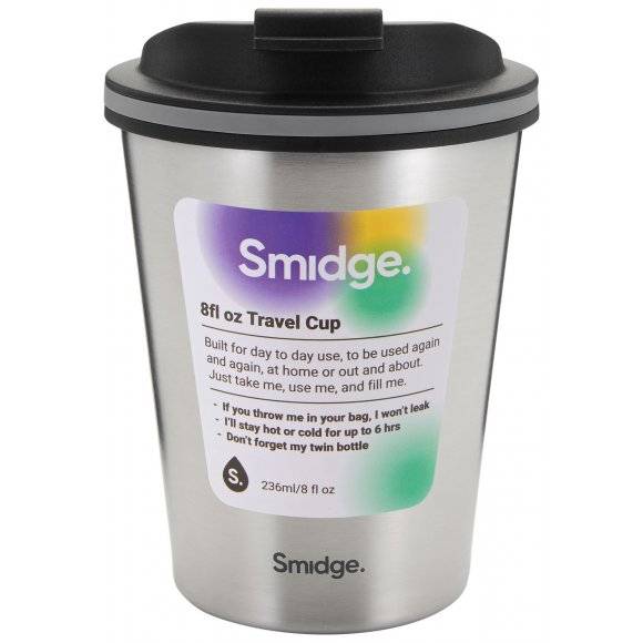 SMIDGE Kubek termiczny 236 ml Steel / stal nierdzewna / stalowy