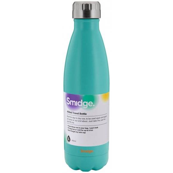 SMIDGE Butelka termiczna 450 ml Aqua / stal nierdzewna / niebieska