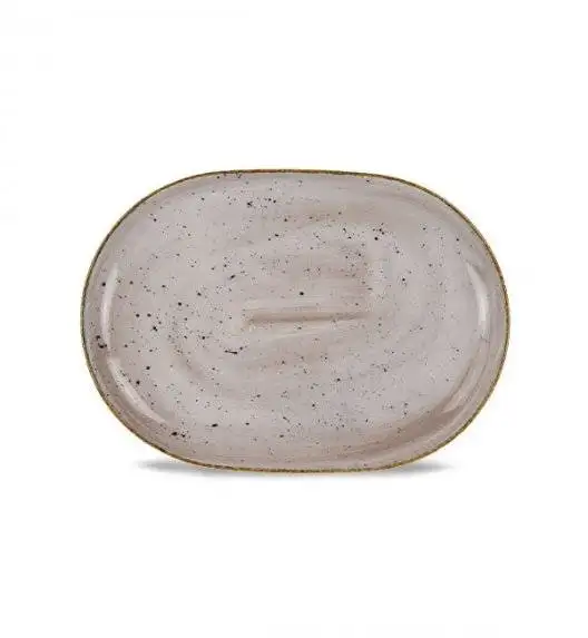 LUBIANA BOSS 6630T Półmis 28 cm / brązowy / porcelana ręcznie malowana