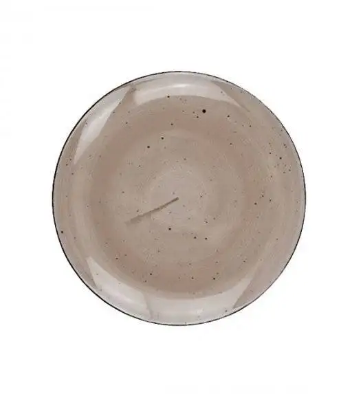 LUBIANA BOSS 6630T Talerz deserowy 20,5 cm / brązowy / porcelana ręcznie malowana