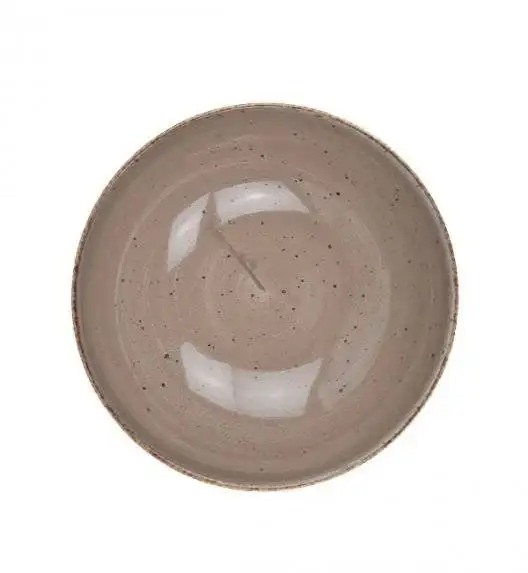 LUBIANA BOSS 6630T Talerz głęboki 18 cm / brązowy / porcelana ręcznie malowana