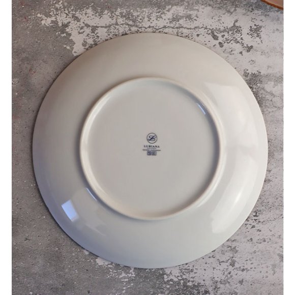 LUBIANA BOSS 6630T Serwis obiadowy 18 el / 6 osób / brązowy / porcelana ręcznie malowana