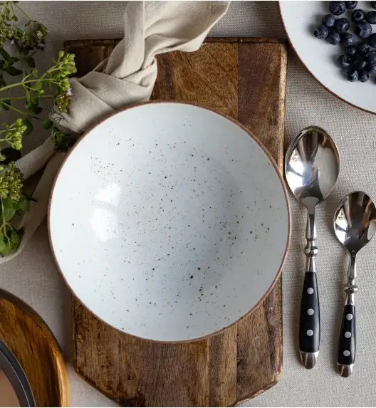 LUBIANA BOSS 6630U 12 x Salaterka 15 cm / budyniowy / porcelana ręcznie malowana