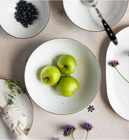 LUBIANA BOSS 6630U Salaterka 21 cm / budyniowy / porcelana ręcznie malowana