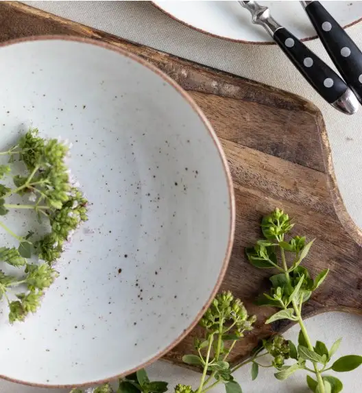 LUBIANA BOSS 6630U Salaterka 21 cm / budyniowy / porcelana ręcznie malowana