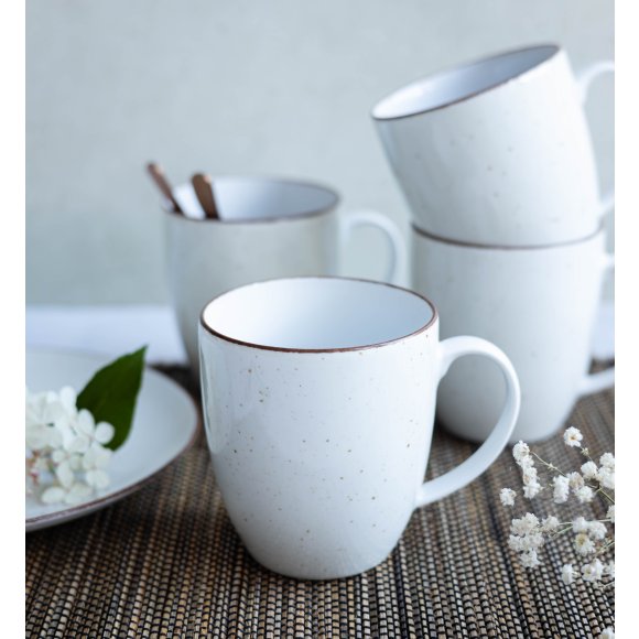 LUBIANA BOSS 6630U Kubek 380 ml / budyniowy / porcelana ręcznie malowana