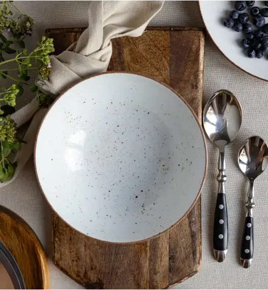 LUBIANA BOSS 6630U Talerz głęboki 18 cm / budyniowy / porcelana ręcznie malowana