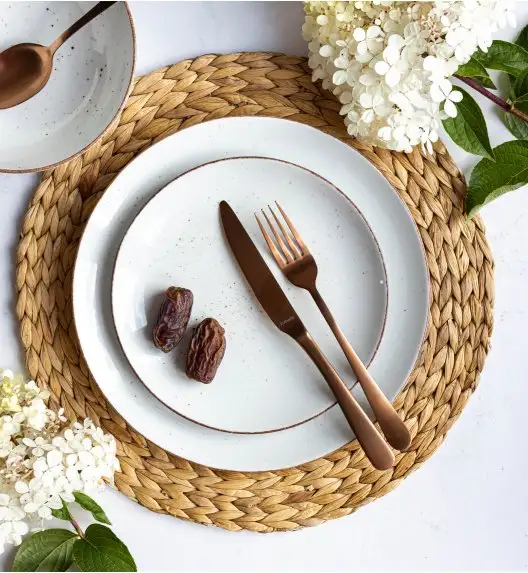 LUBIANA BOSS 6630U Serwis obiadowo - kawowy 120 el / 24 osoby / budyniowy / porcelana ręcznie malowana