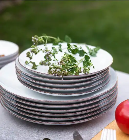 LUBIANA BOSS 6630U Serwis obiadowy 36 el / 12 osób / budyniowy / porcelana ręcznie malowana