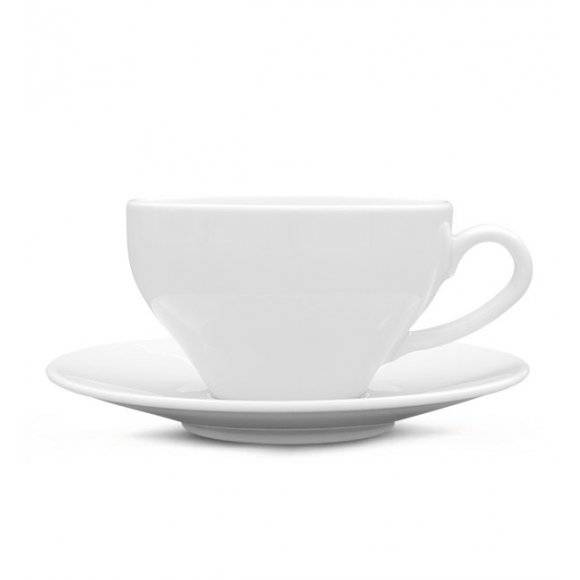 LUBIANA PAULA Komplet Filiżanka 300 ml + spodek 17 cm / 6 os / 12 el / porcelana