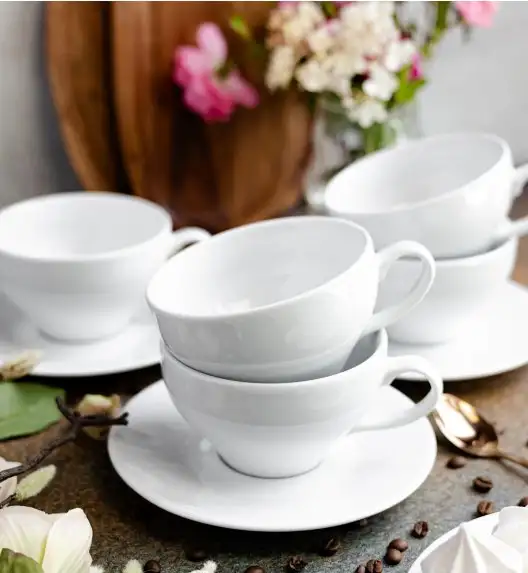 LUBIANA PAULA Komplet Filiżanka 300 ml + spodek 17 cm / 12 os / 24 el 