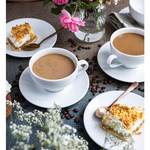 LUBIANA PAULA Komplet Filiżanka 300 ml + spodek 17 cm / 12 os / 24 el 