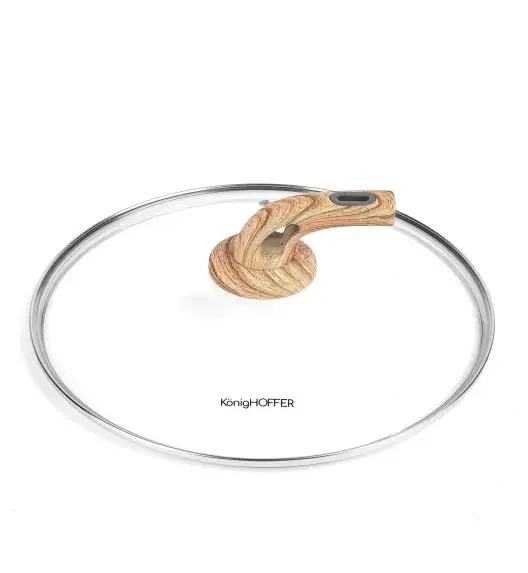 KonigHOFFER FEGATO Garnek granitowy z pokrywką 6,2 L / Greblon C3 Granite