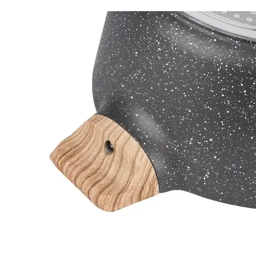 KonigHOFFER FEGATO Garnek granitowy z pokrywką 6,2 L / Greblon C3 Granite