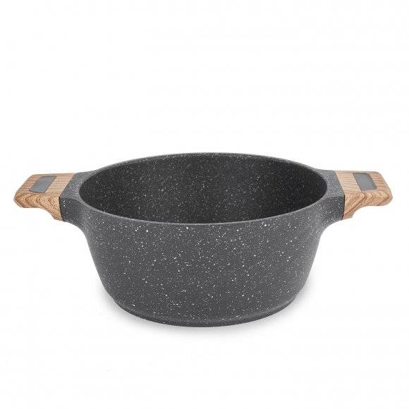 KonigHOFFER FEGATO Garnek granitowy z pokrywką 6,2 L / Greblon C3 Granite