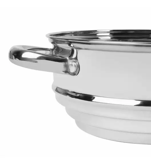 KonigHOFFER Trzystopniowe sitko do gotowania na parze 16/18/20 cm / stal nierdzewna